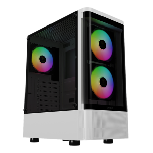 Gamdias TALOS E3 CG WH Mid Tower ARGB Case
